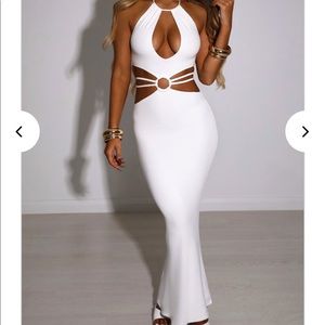 Clarissa white maxi dress baby boo fashion